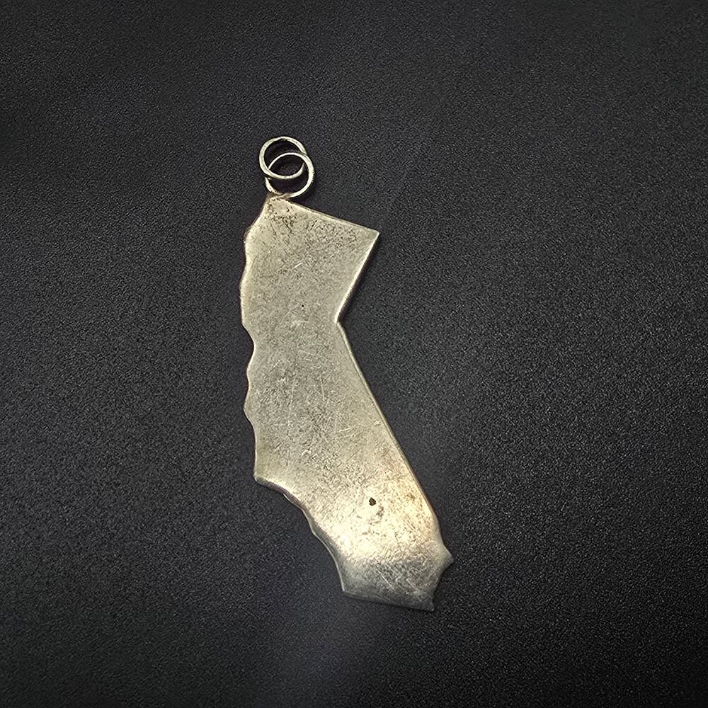 Sterling Silver California State Charm Silhoutte Souvenir Charm